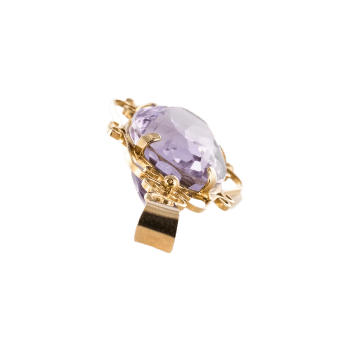Rose gold and amethyst pendant - Image 4