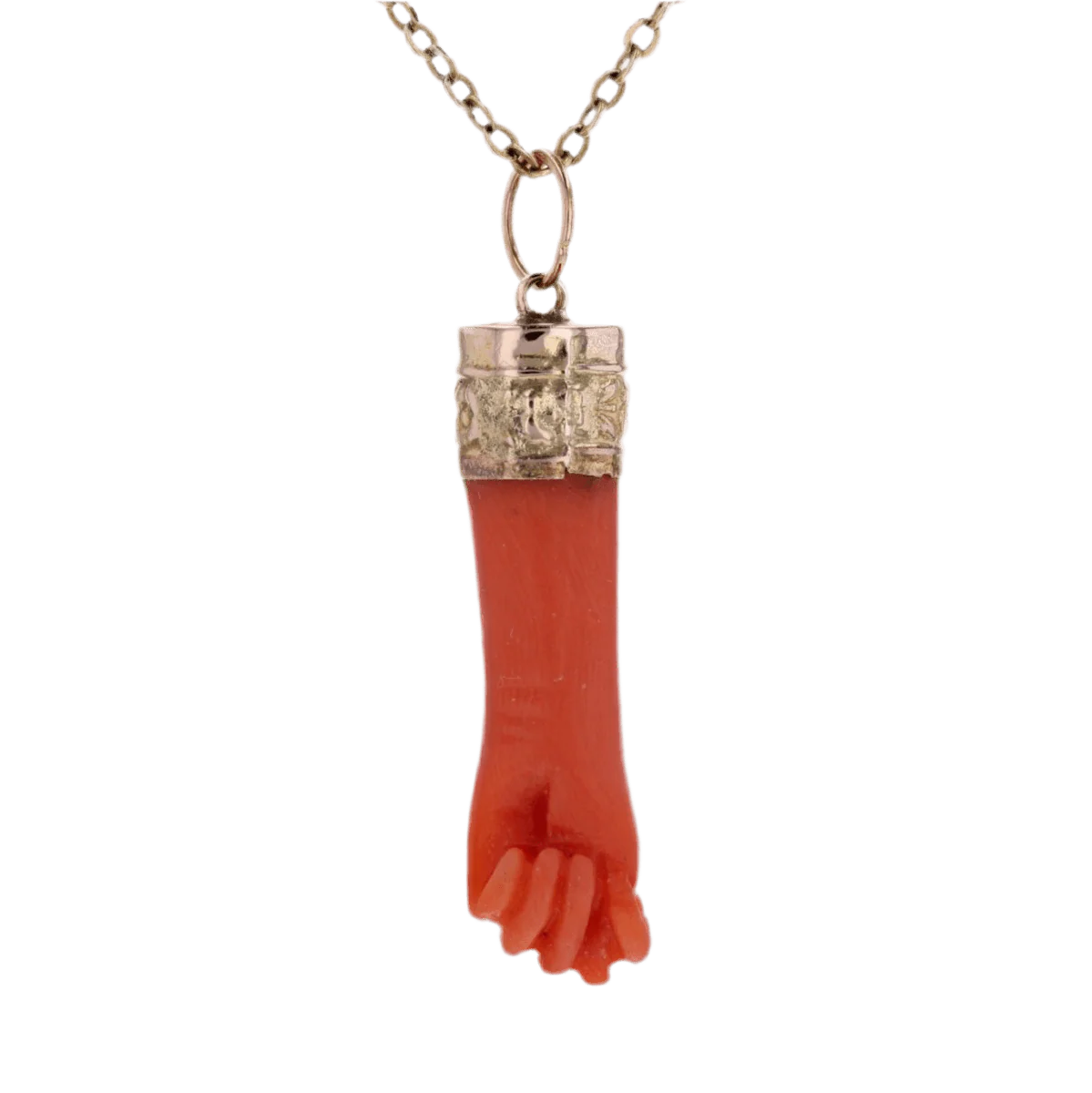 Antique coral pendant - Image 3