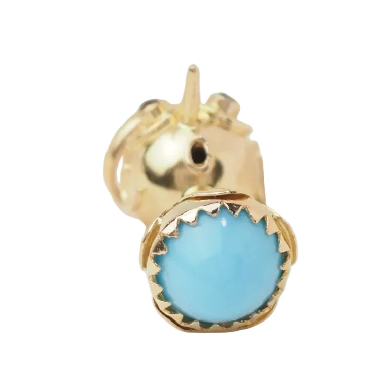 Pendant in yellow gold, turquoise and garnets - Image 2