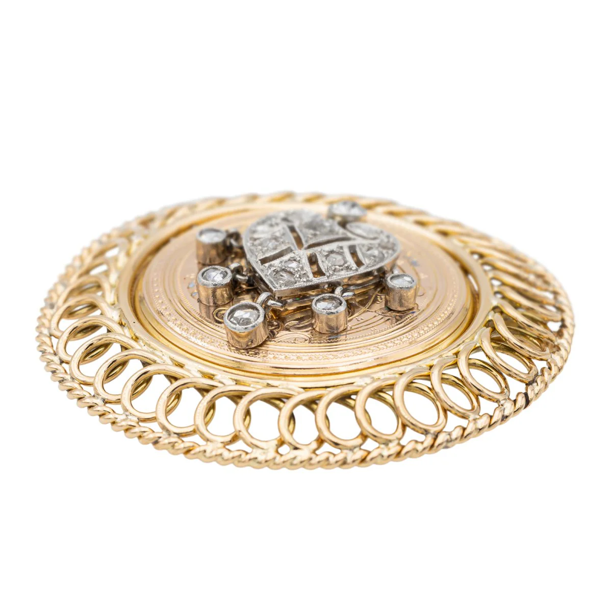 Brooch Pendant Rose Gold Diamond - Image 4
