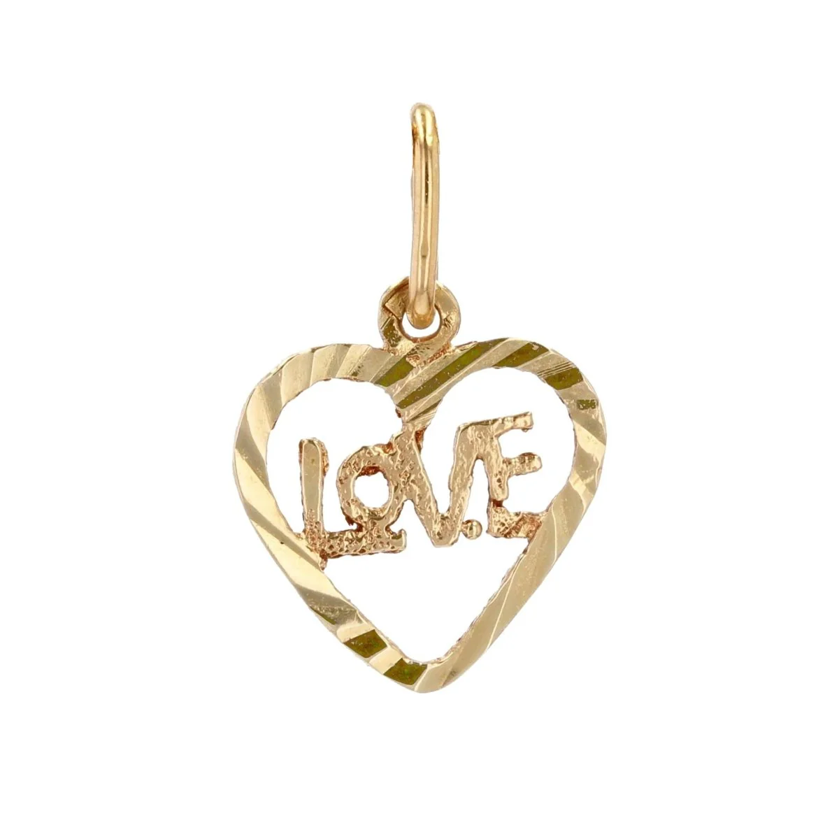 Pendant cur Yellow gold Love