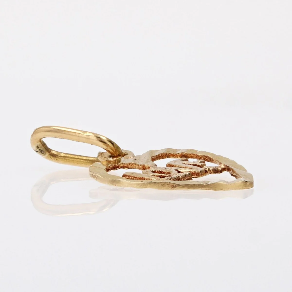 Pendant cur Yellow gold Love - Image 3