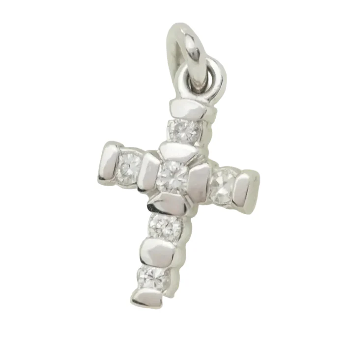 Pendant in white gold and diamonds. - Image 3