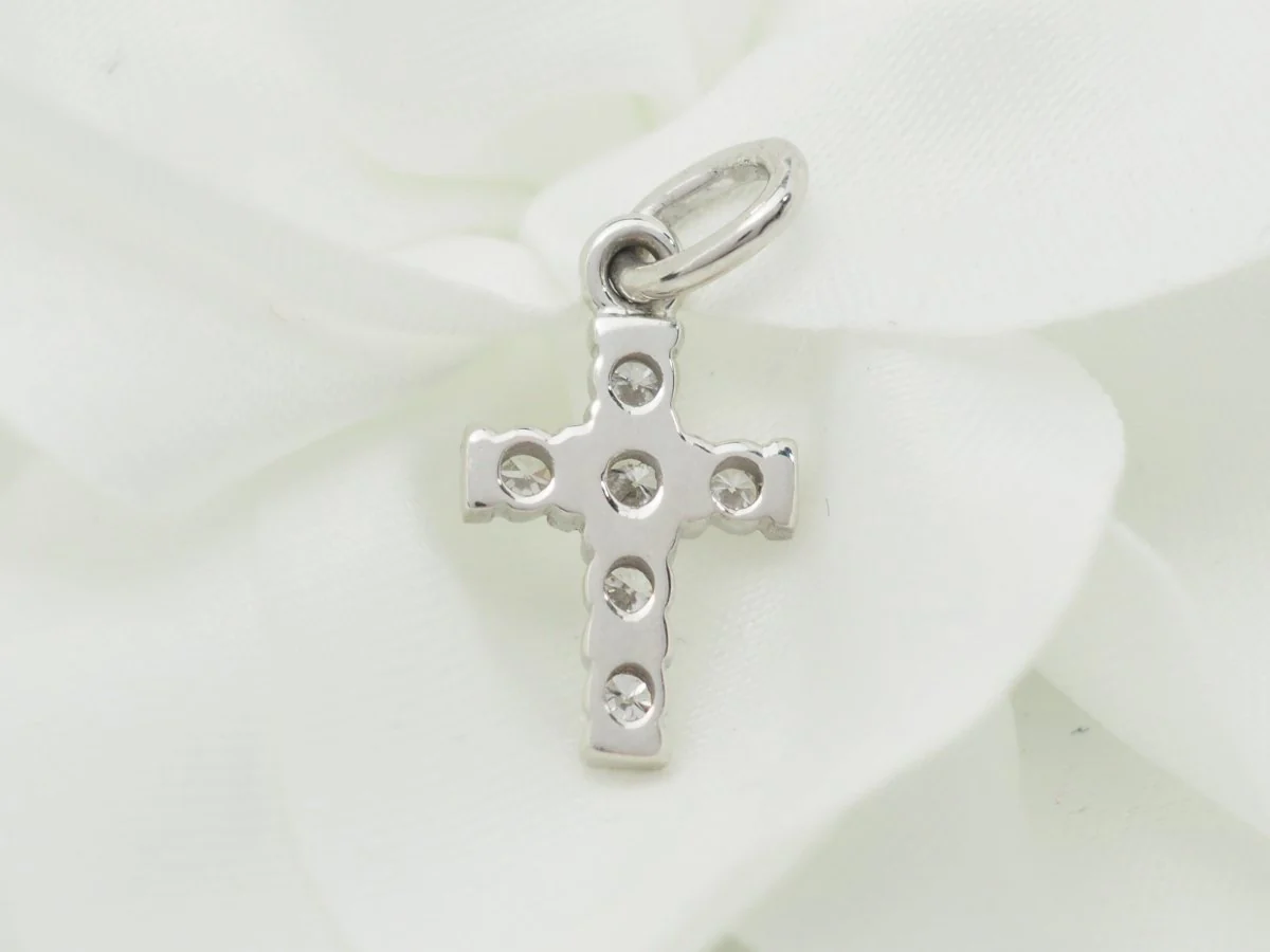 Pendant in white gold and diamonds. - Image 5
