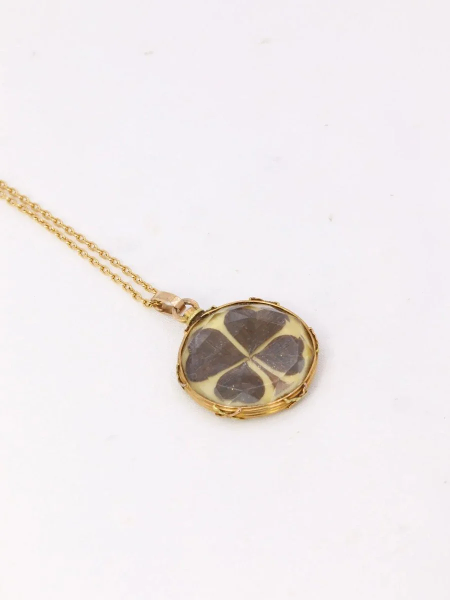 Victorian gold and hair sentiment pendant, 19th century - Image 3
