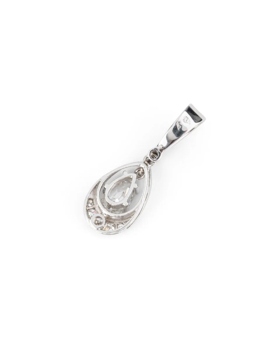White gold and diamond pendant - Image 2
