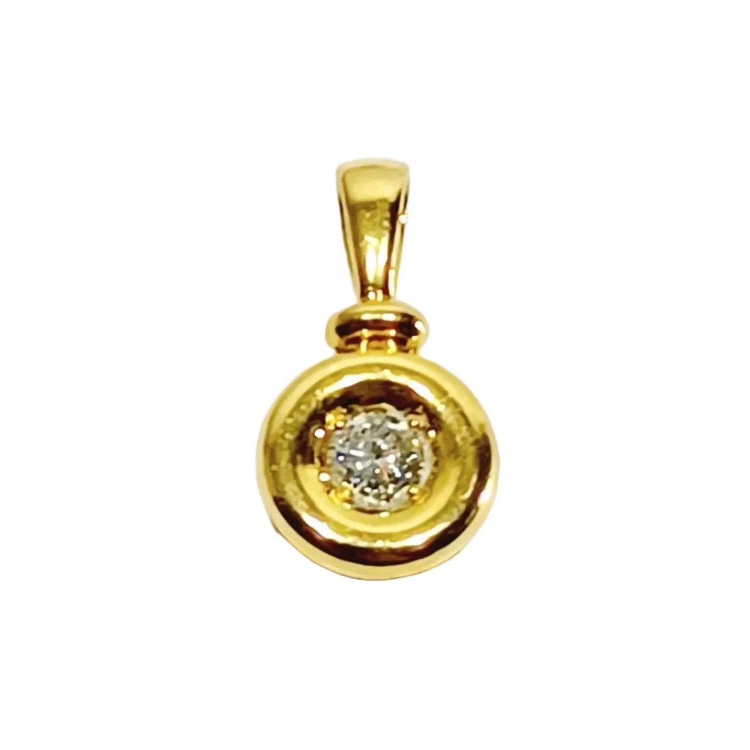 Pendant in yellow gold and diamond