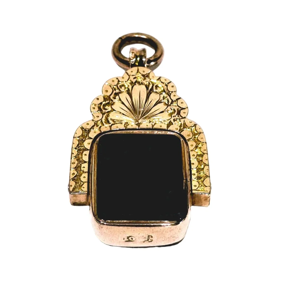 Rose gold, agate and jasper pendant - Image 3