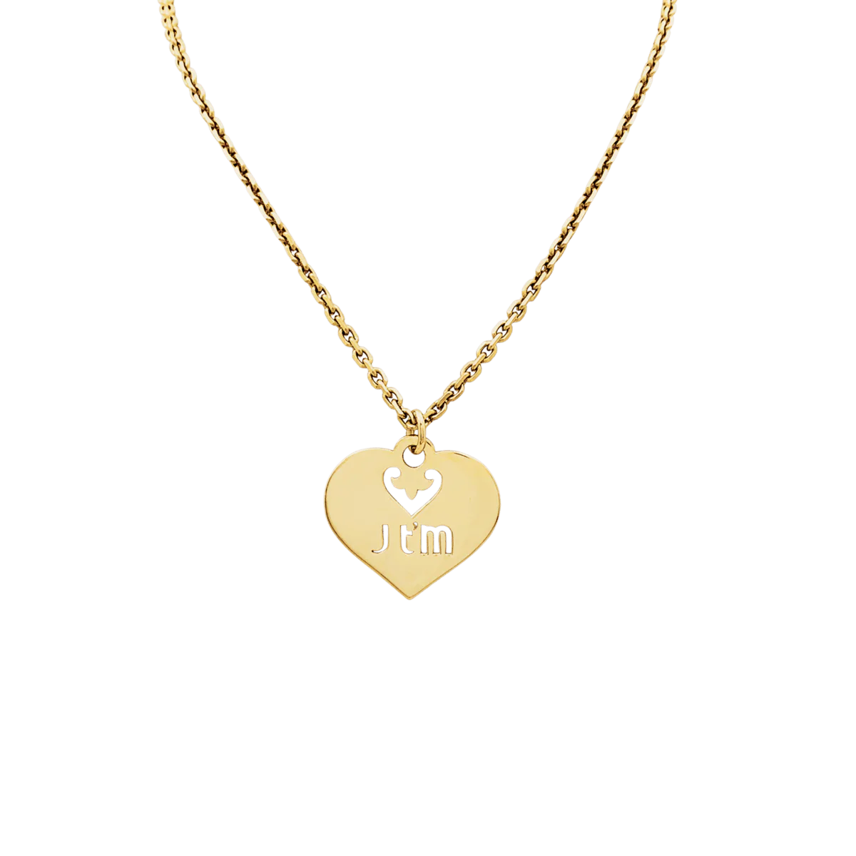Pendentif O.J.PERRIN "Coeur Légendes" en or jaune