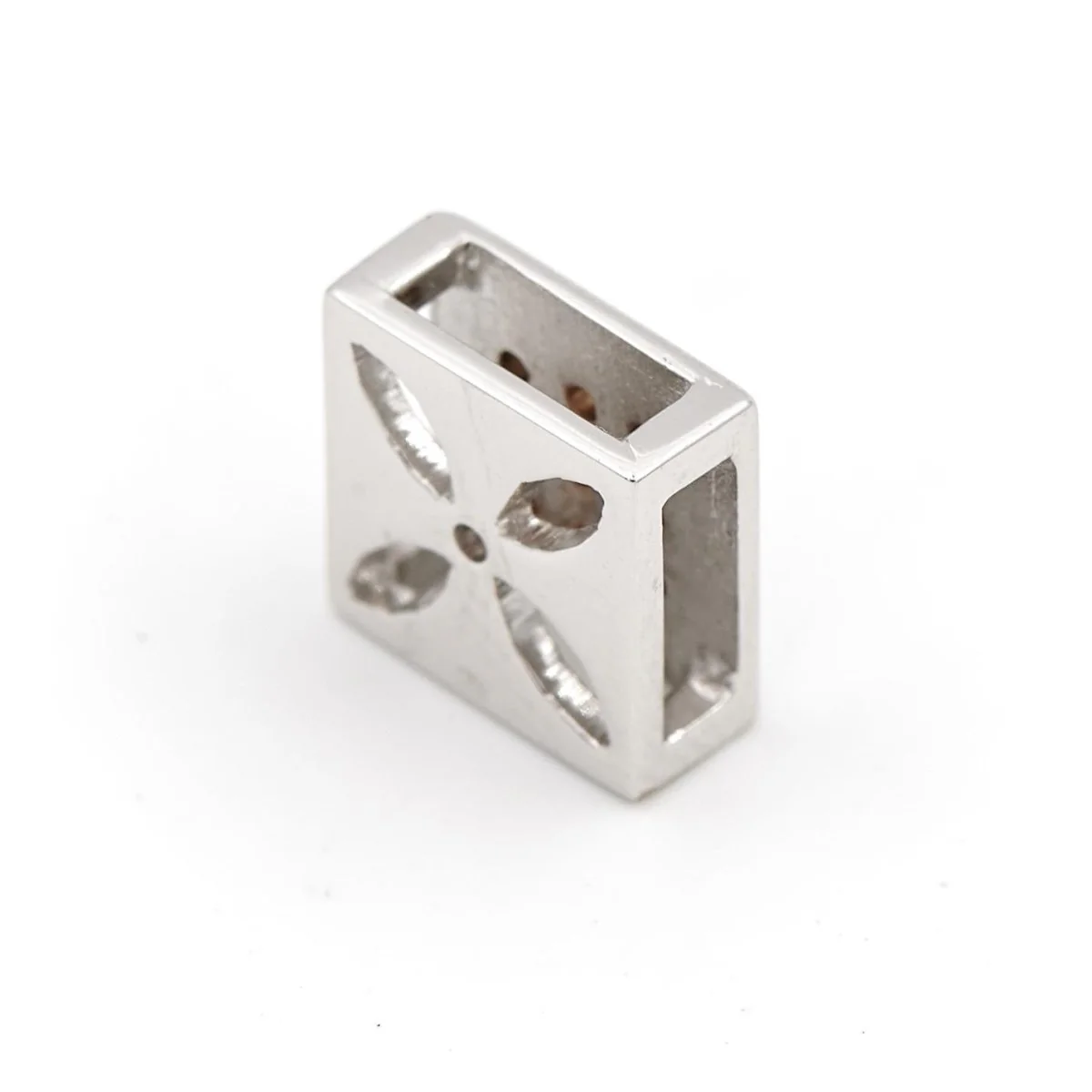 Square pendant in white gold and diamond - Image 6