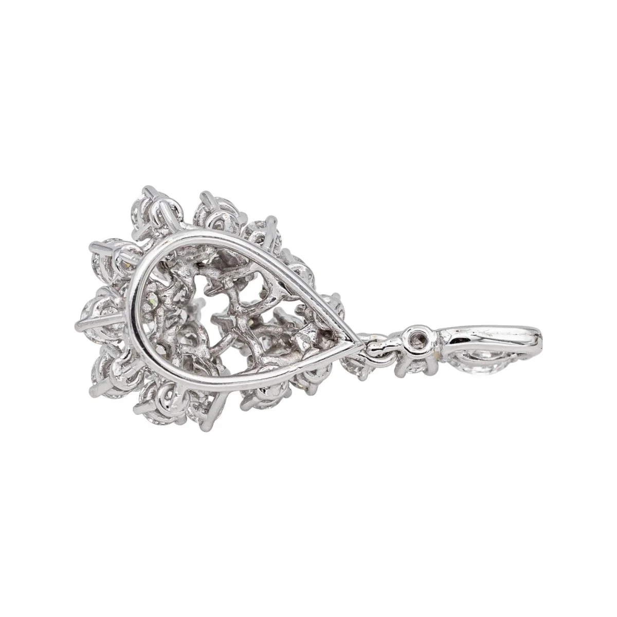 Pendant in white gold and diamonds. - Image 5