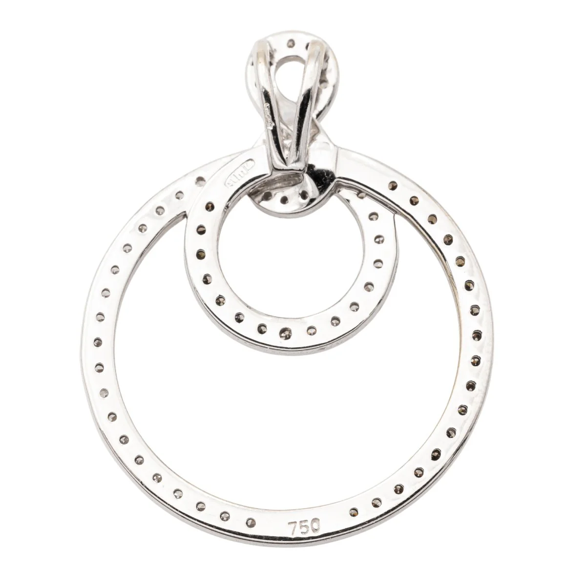 White Gold Diamond Pendant - Image 3