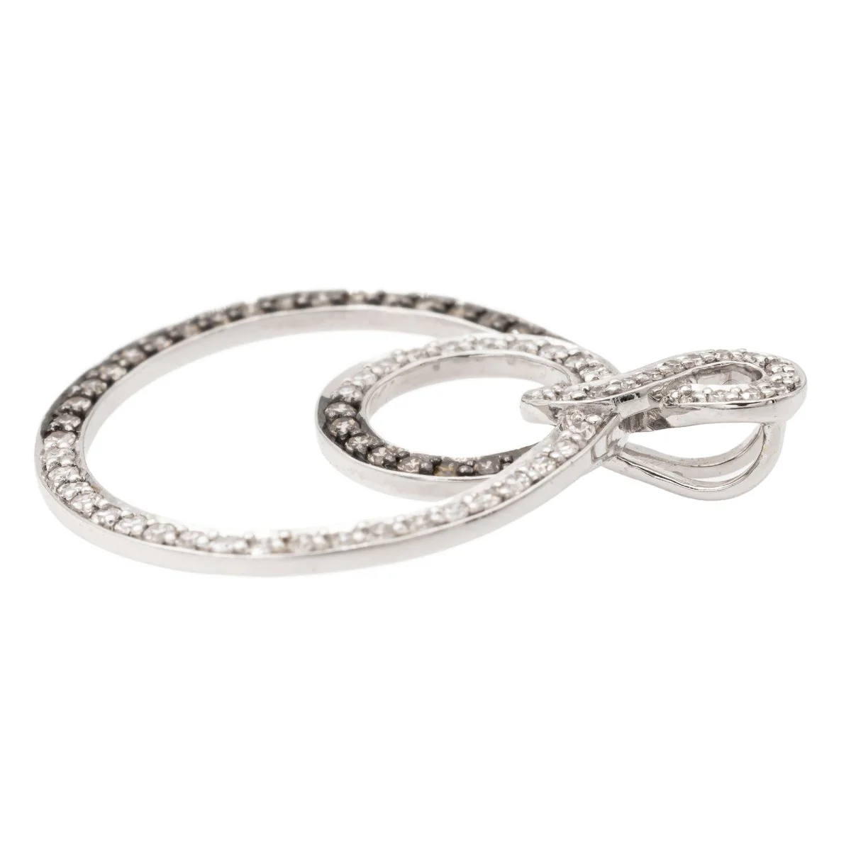 White Gold Diamond Pendant - Image 4