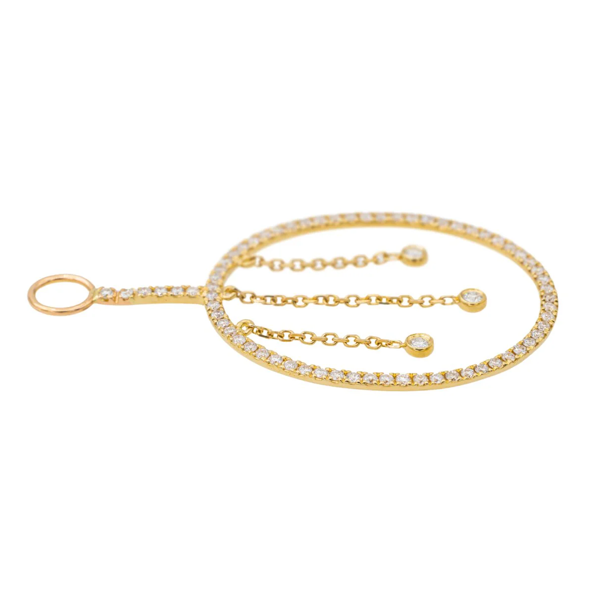 Yellow Gold Diamond Pendant - Image 3