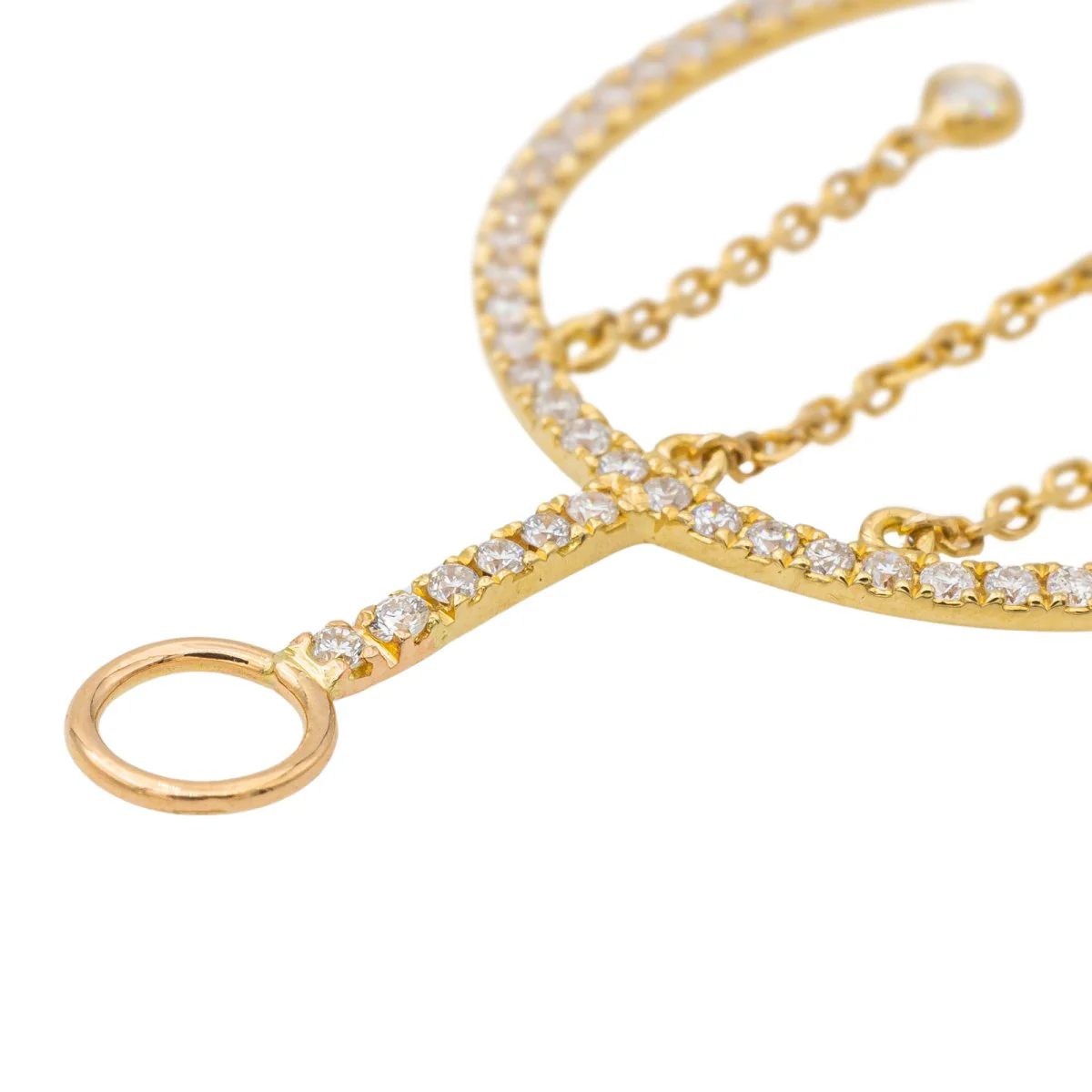 Yellow Gold Diamond Pendant - Image 6
