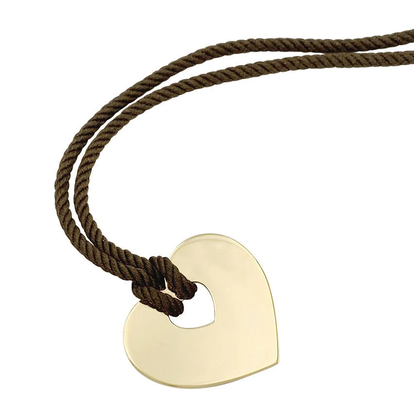 Poiray pendant, “Secret Heart”, yellow gold - Image 4