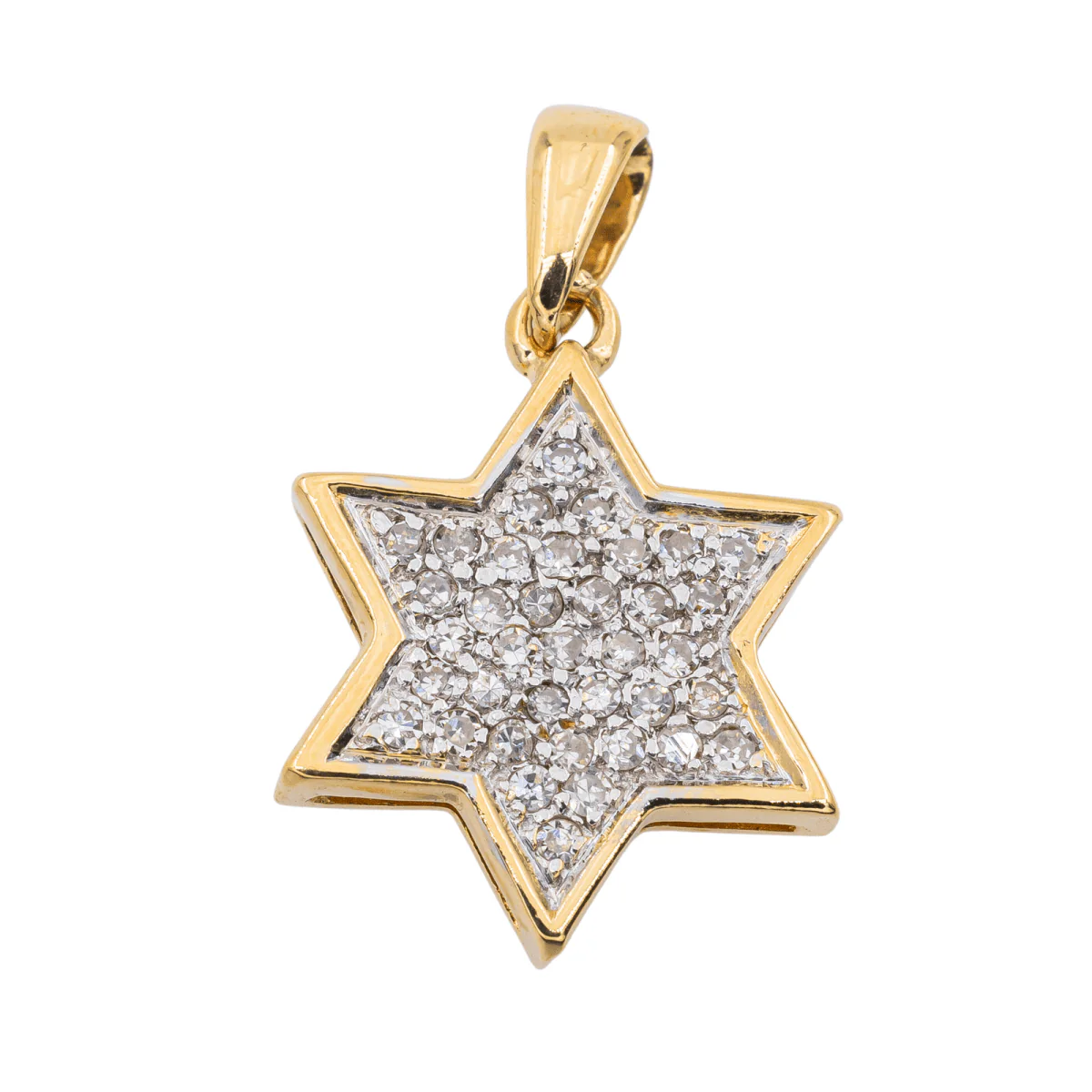 Religious Pendant Yellow Gold Diamond