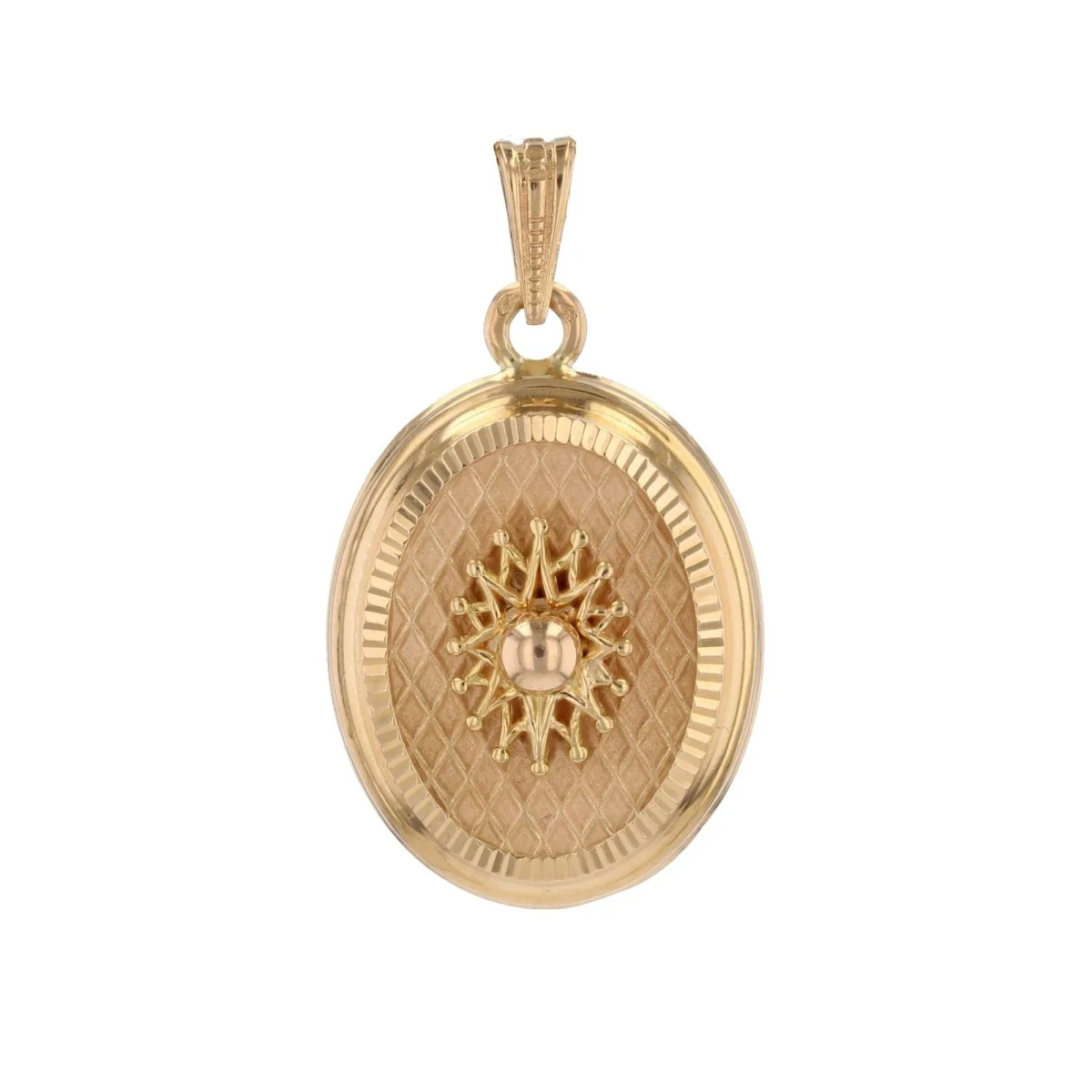 Yellow gold and pearl pendant