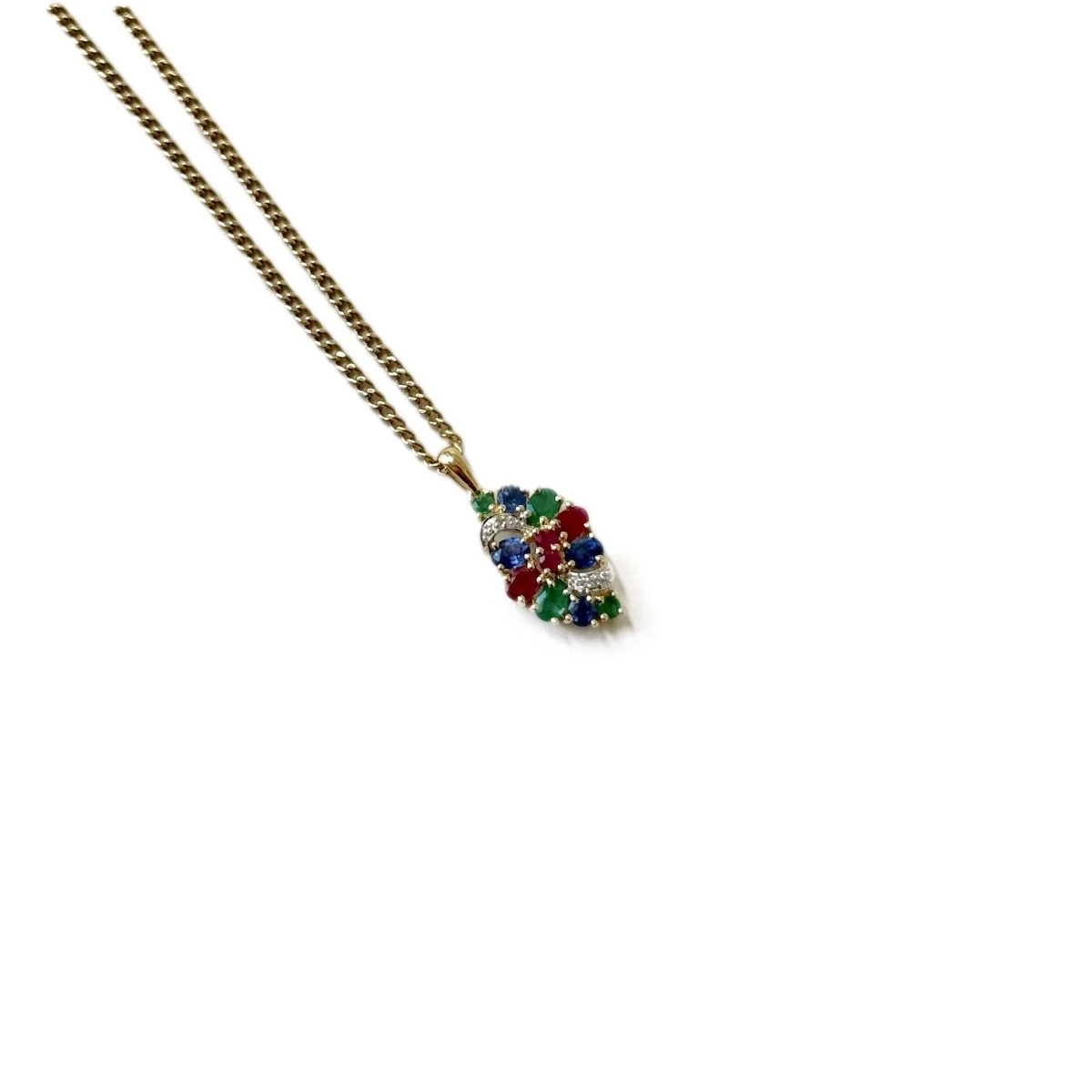 TITTI FUTTI pendant in yellow gold, white gold, emeralds, sapphires, rubies and diamonds - Image 3