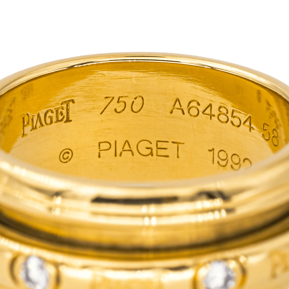 Ring PIAGET "Possession" wedding band in yellow gold and diamonds. - Image 4