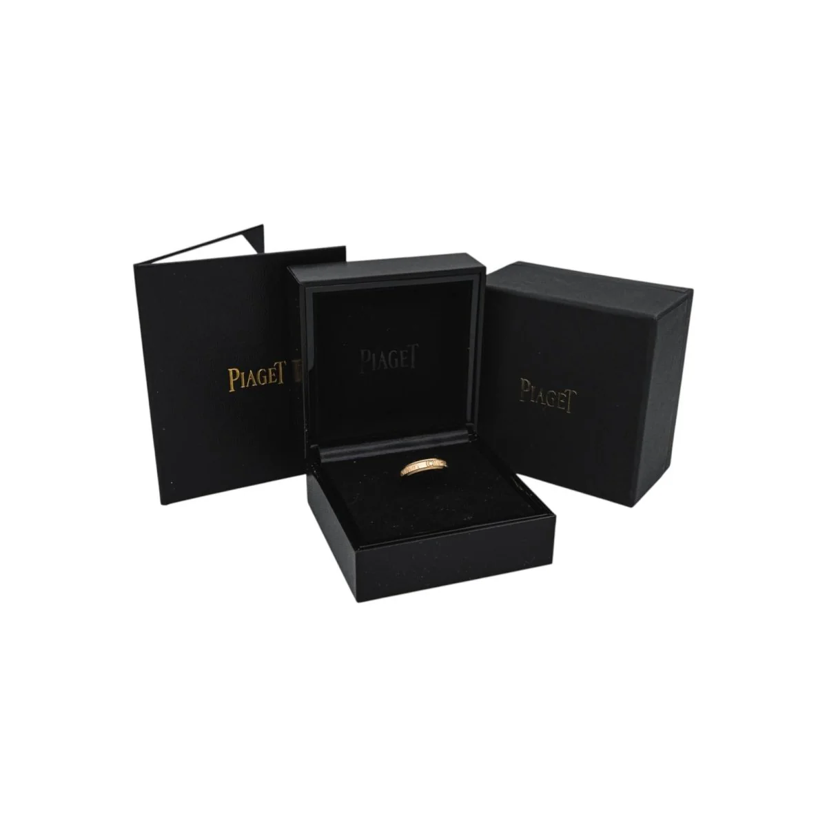 PIAGET "Possession" Wedding Band Ring in Yellow Gold and Diamond - Image 9