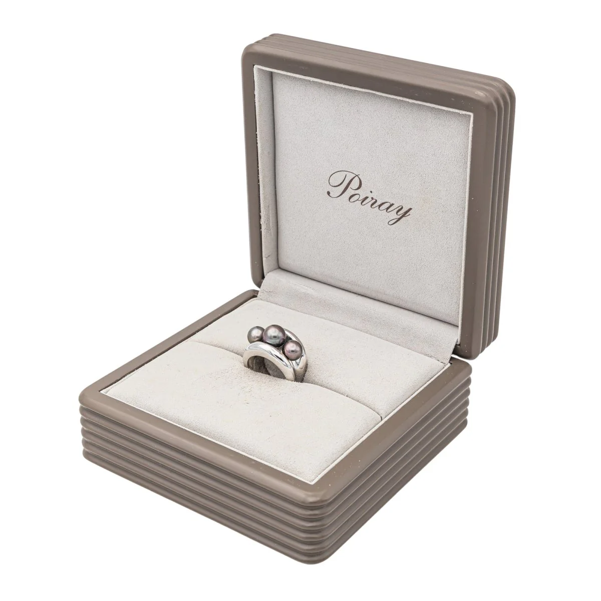 Poiray Fidji Cocktail Ring White Gold Pearl - Image 3