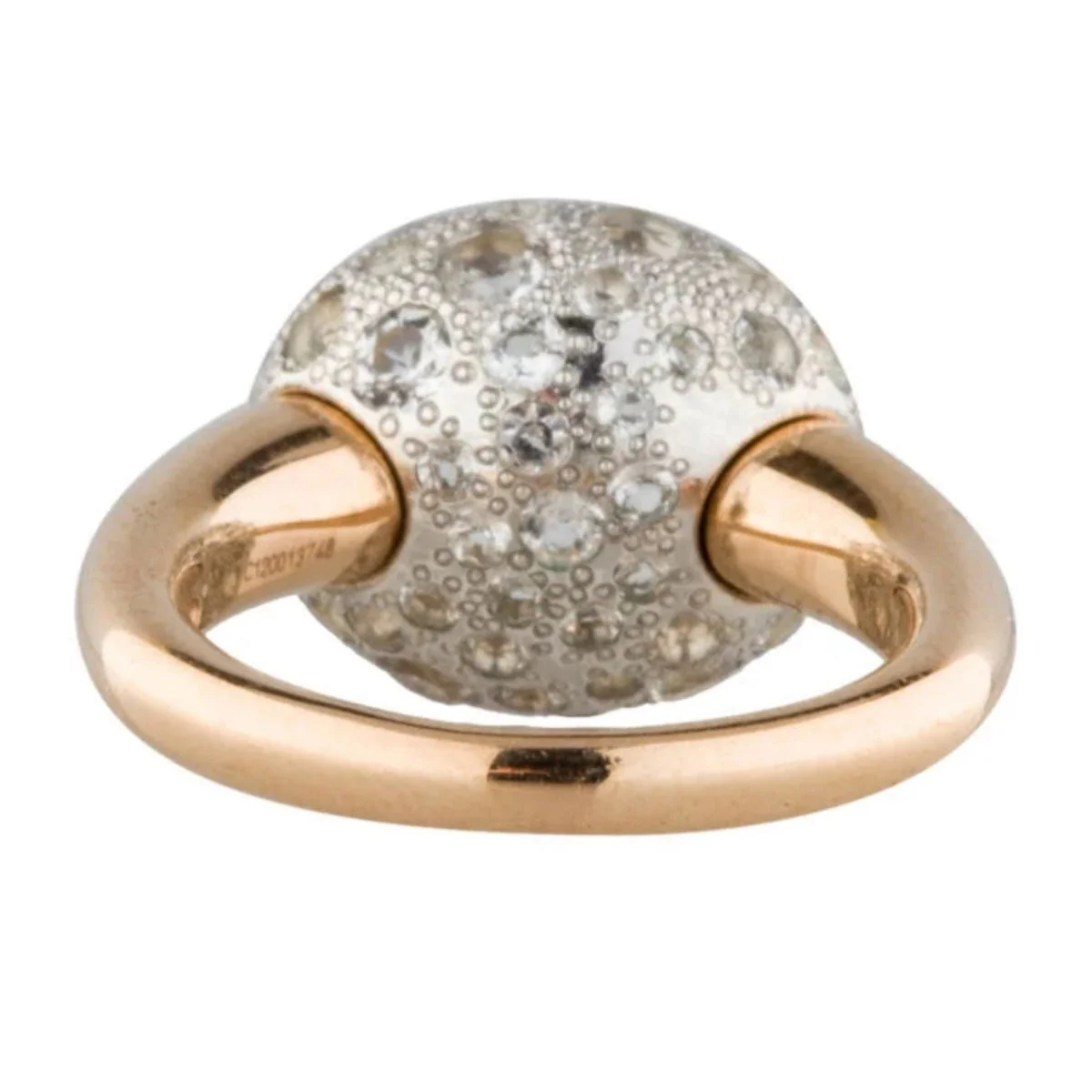 Ring POMELLATO in rose gold, silver and topaz - Image 3
