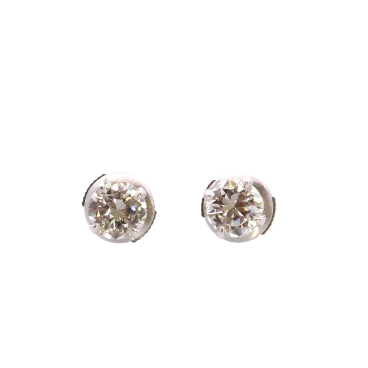 Ear chips diamonds in white gold 18k - Image 3