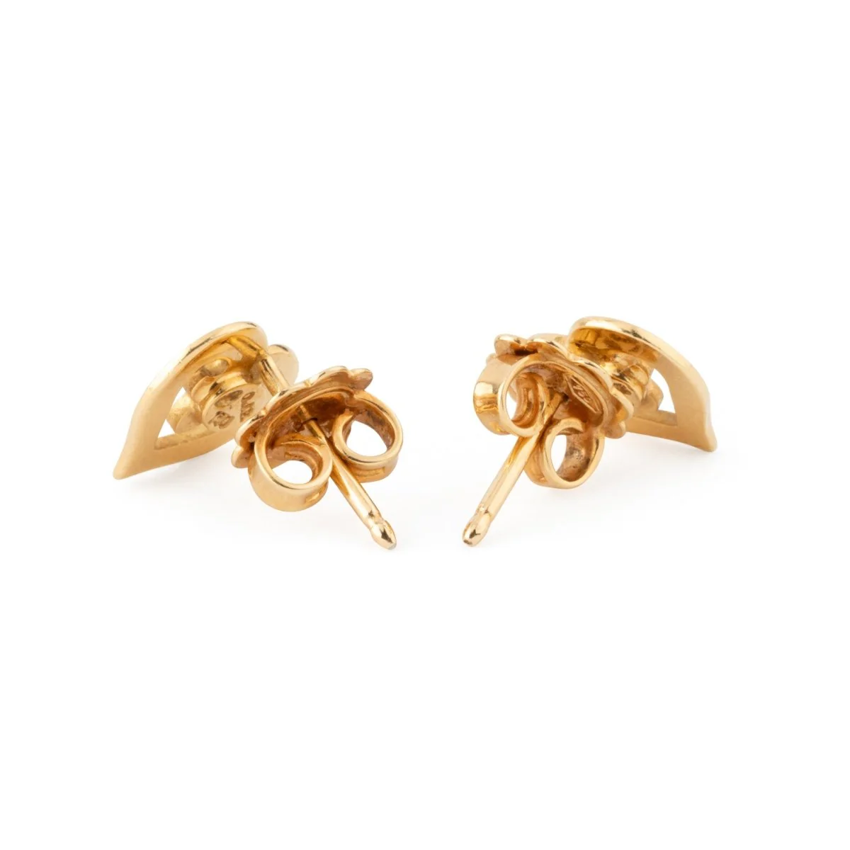 Earrings O.J PERRIN flea market in yellow gold - Image 3