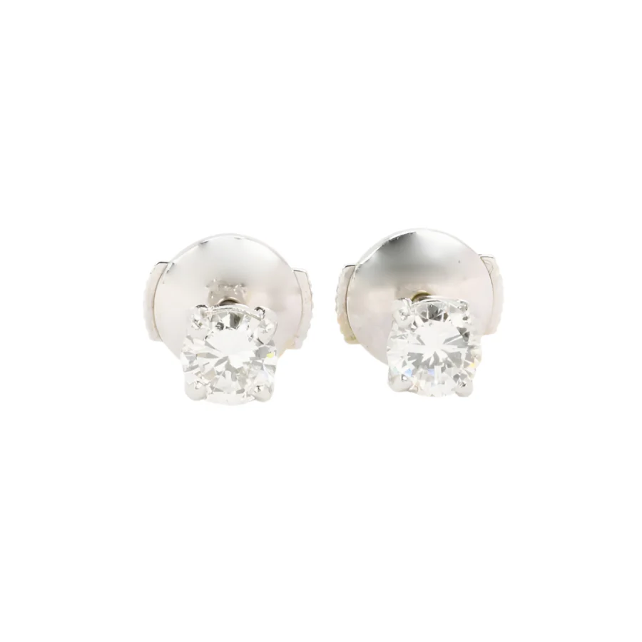 Ear chips white gold and diamonds rings