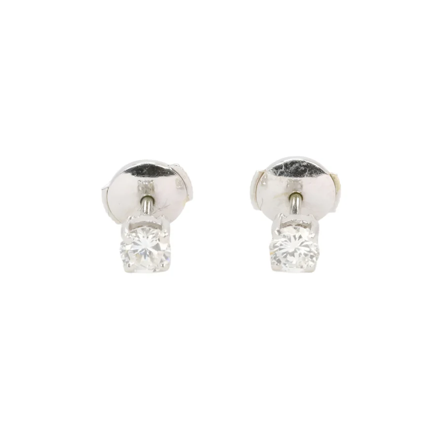 Ear chips white gold and diamonds rings - Image 3