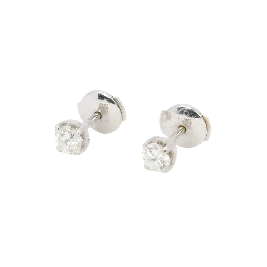 Ear chips white gold and diamonds rings - Image 4