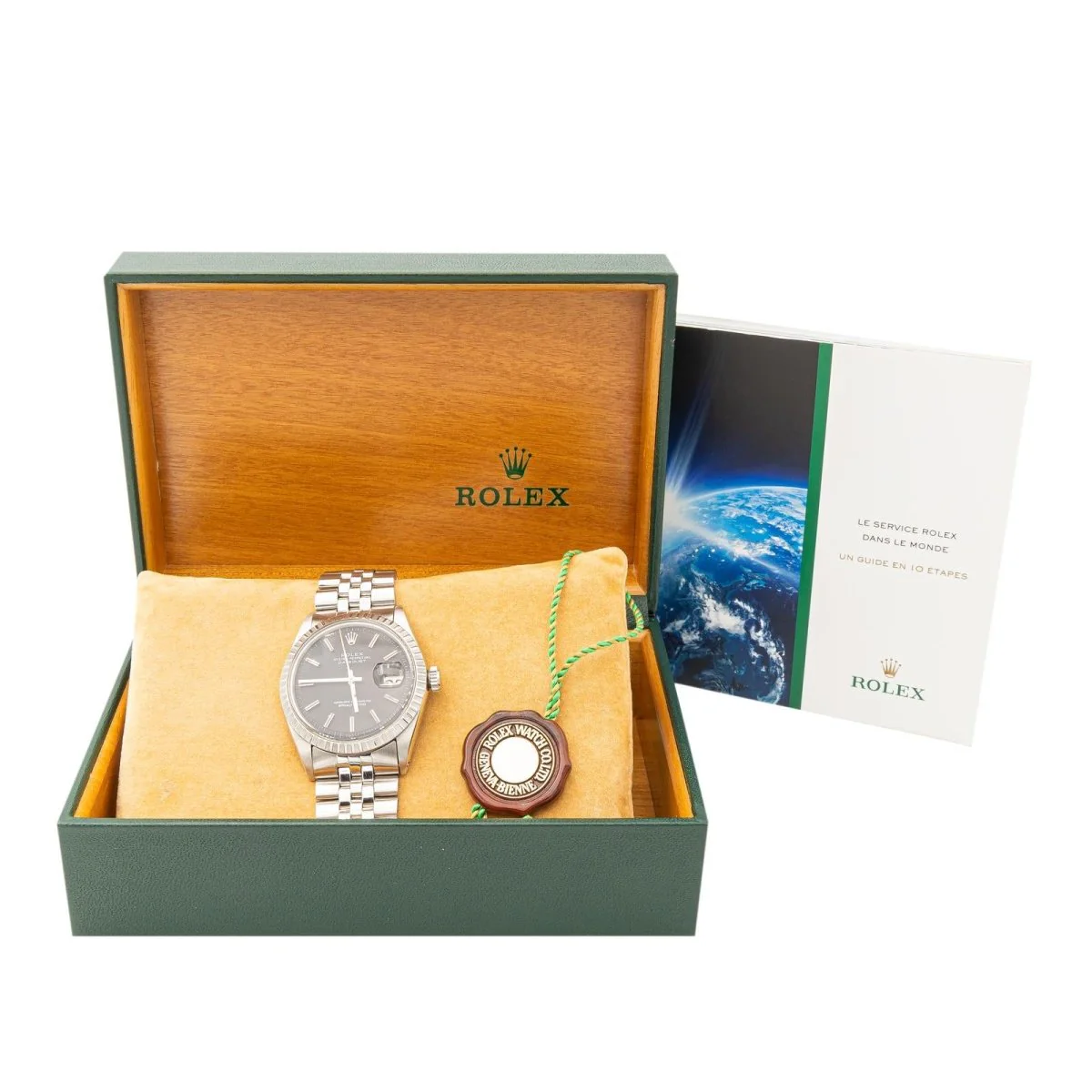 ROLEX “Date just” watch in steel - Image 8