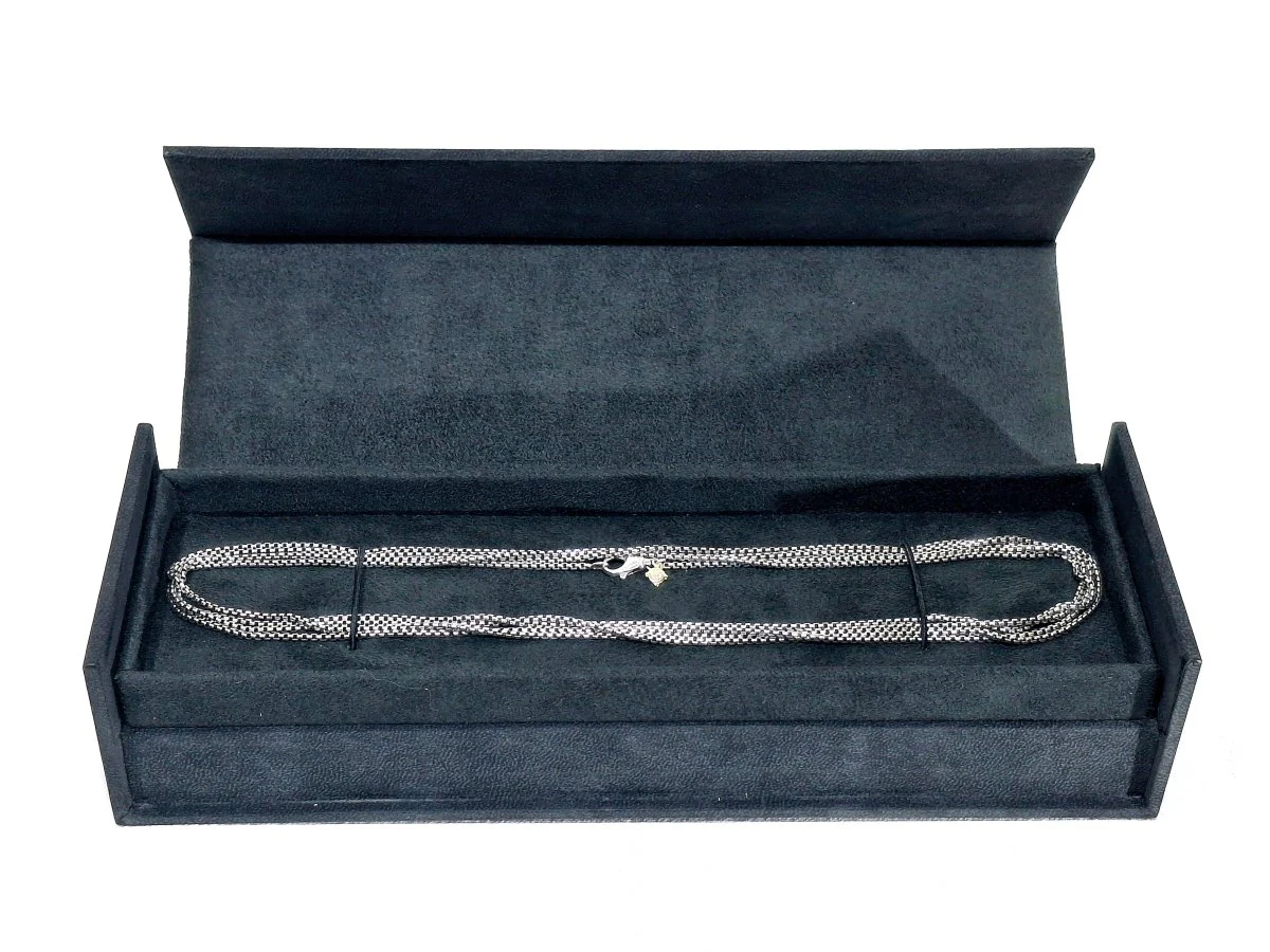 David Yurman long necklace in silver, Venetian mesh - Image 3