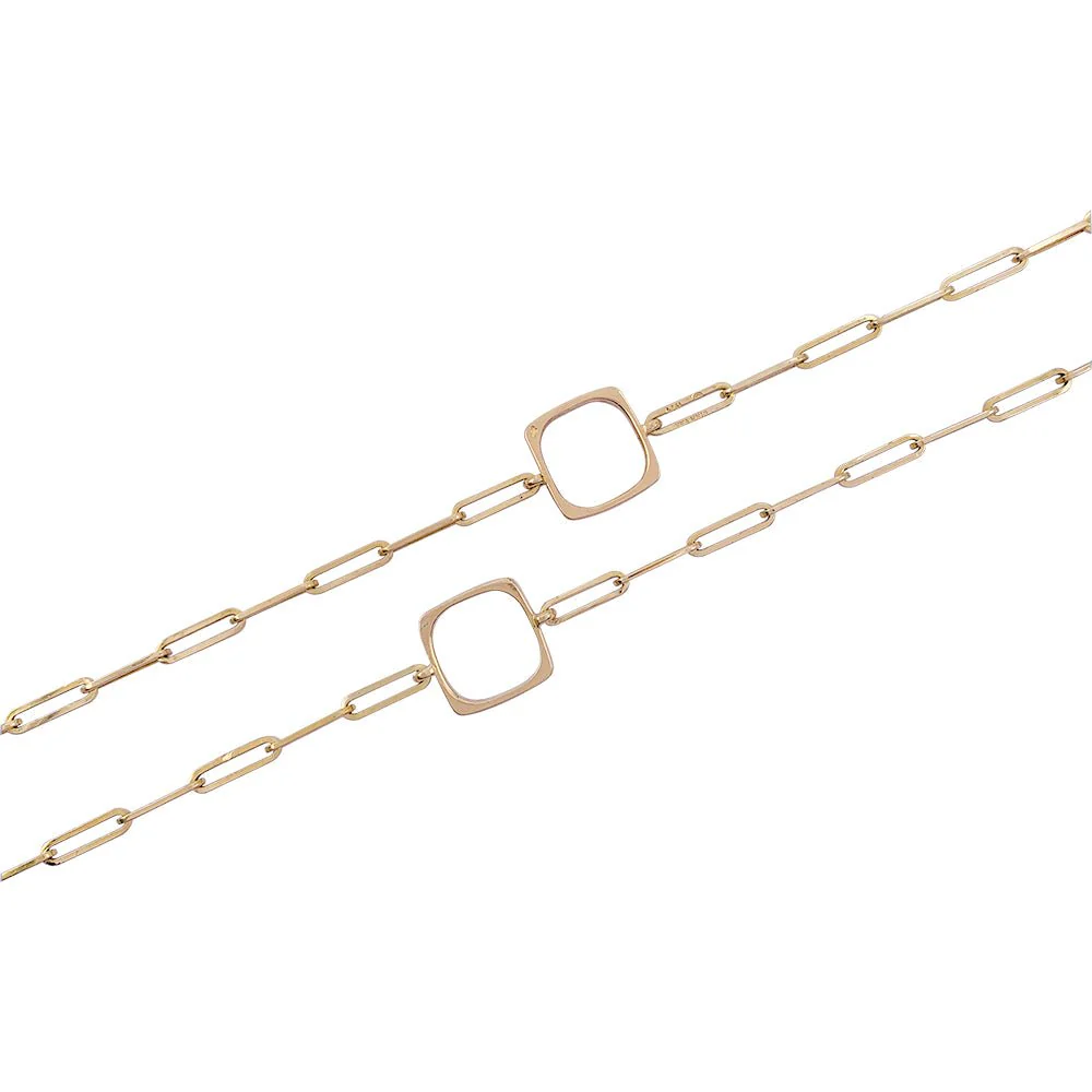 Dinh Van long necklace, “Impression”, yellow gold - Image 6