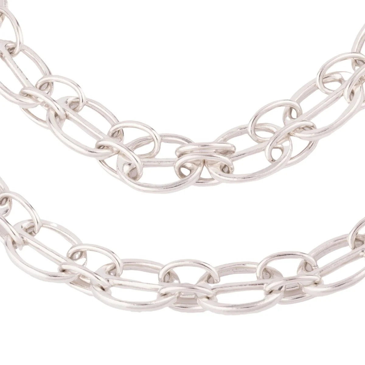 HERMÈS long necklace in silver - Image 3