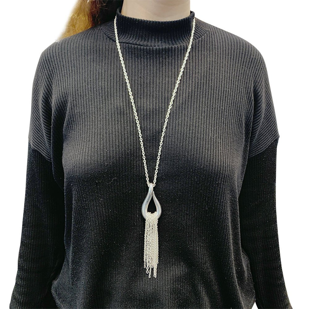 Hermès "Licol" silver necklace. - Image 4