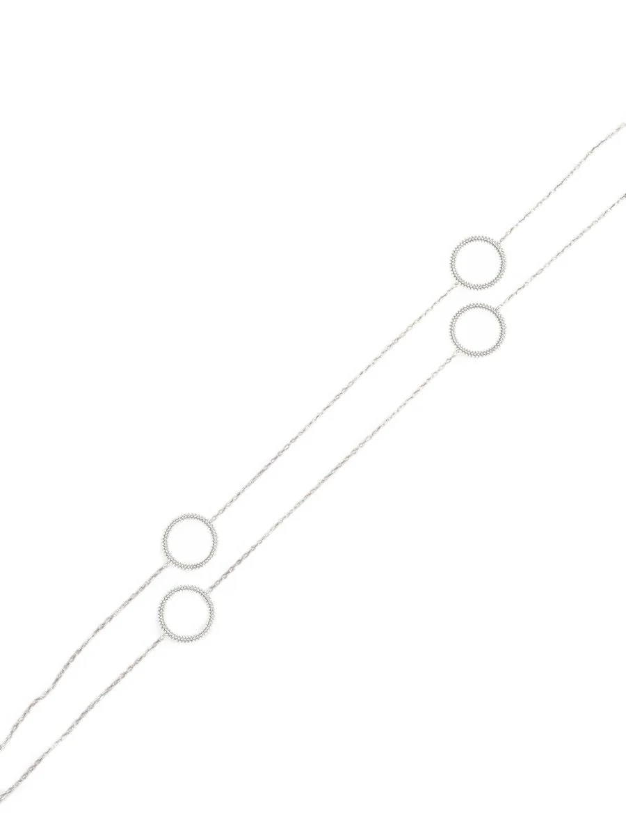 Collier MAUBOUSSIN Le premier jour maille forçat en or gris - Image 4