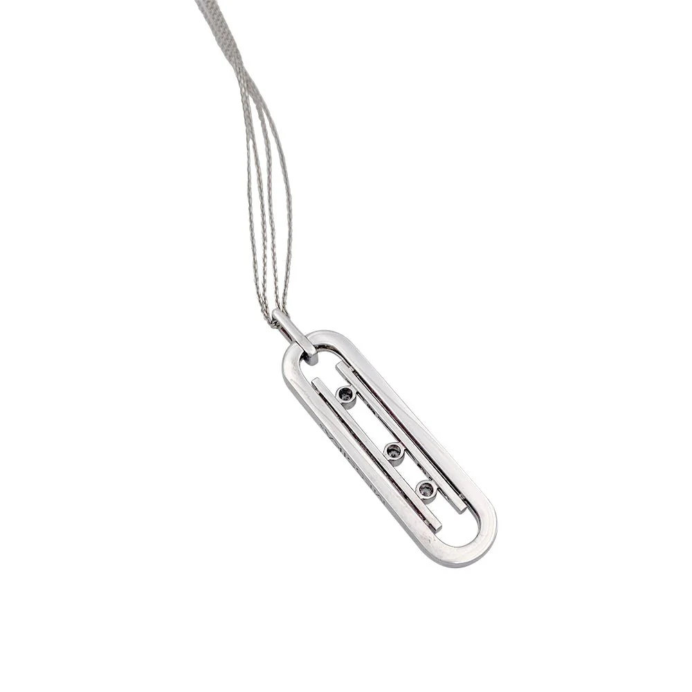 MESSIKA "Move 10th Anniversary" Long Necklace in white gold and Diamonds - Image 5