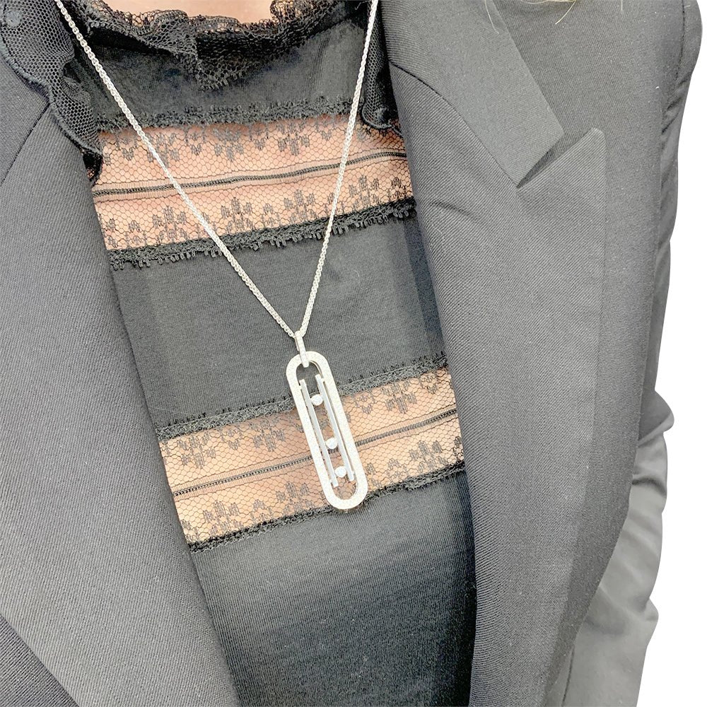 MESSIKA "Move 10th Anniversary" Long Necklace in white gold and Diamonds - Image 7