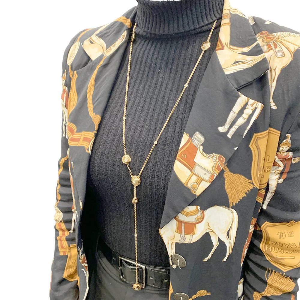 Chanel transformable long necklace, “Les Infinis de Camélia”, in pink gold, diamonds. - Image 8