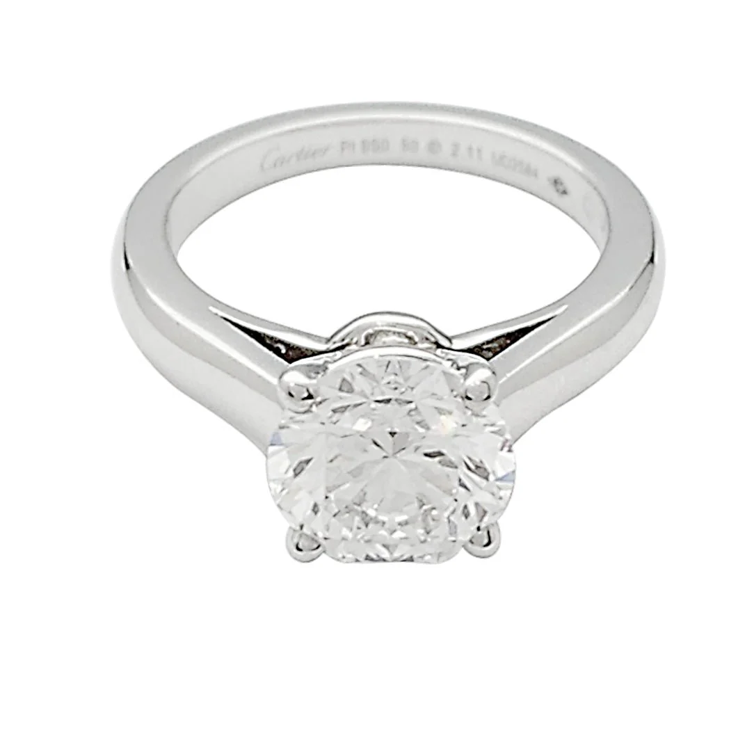 CARTIER Solitaire “1895” ring in platinum and diamond - Image 3