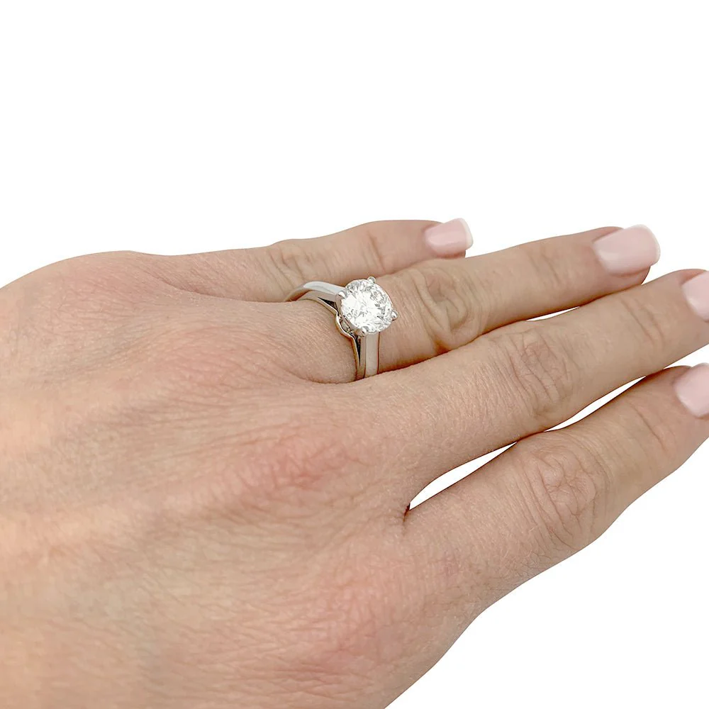 CARTIER Solitaire “1895” ring in platinum and diamond - Image 4