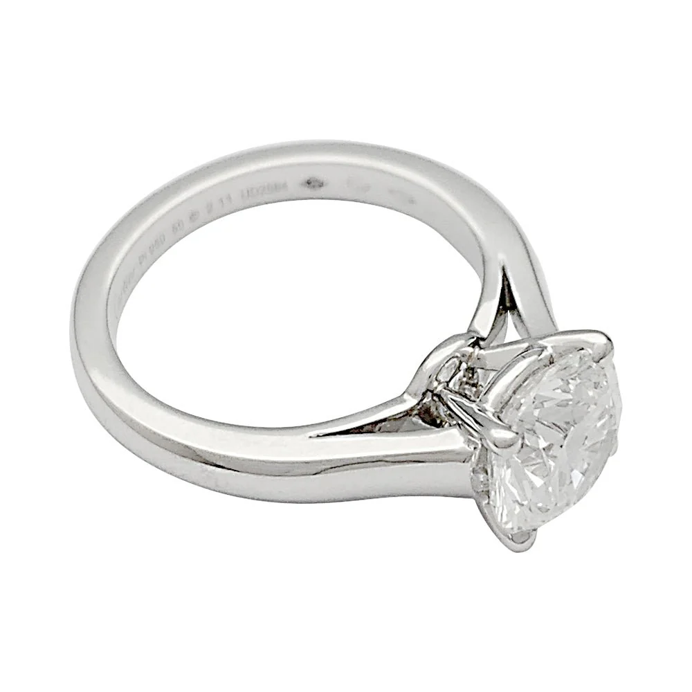 CARTIER Solitaire “1895” ring in platinum and diamond - Image 5