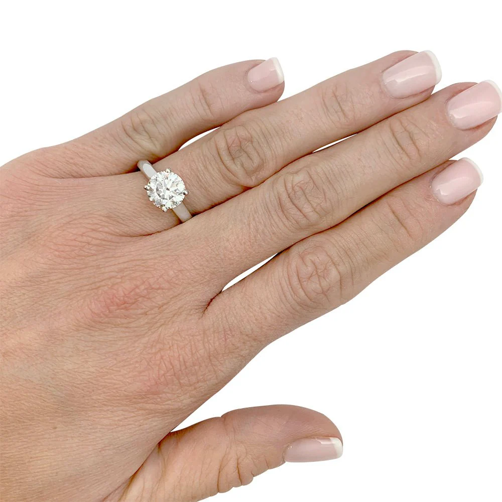 CARTIER Solitaire “1895” ring in platinum and diamond - Image 7
