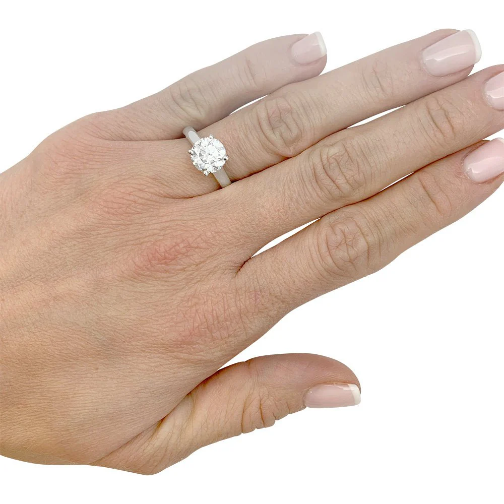 CARTIER Solitaire “1895” ring in platinum and diamond - Image 9
