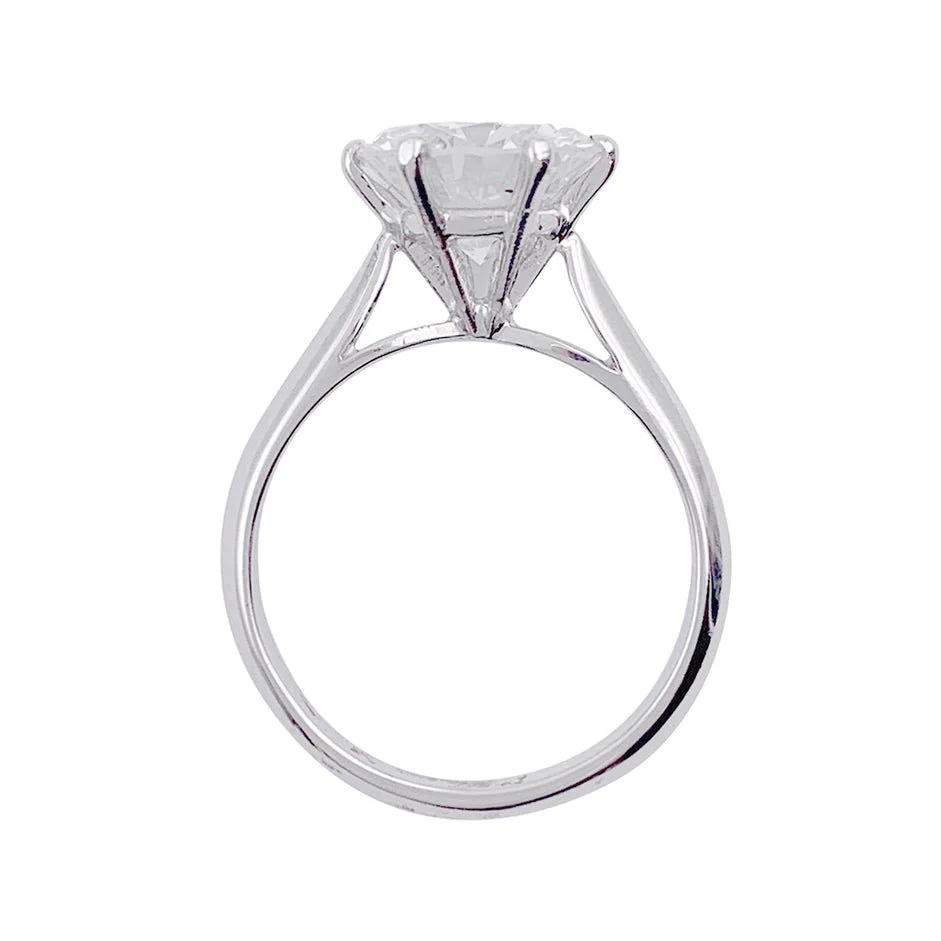 Platinum, White gold, 2.30 cts diamond Solitaire - Image 3