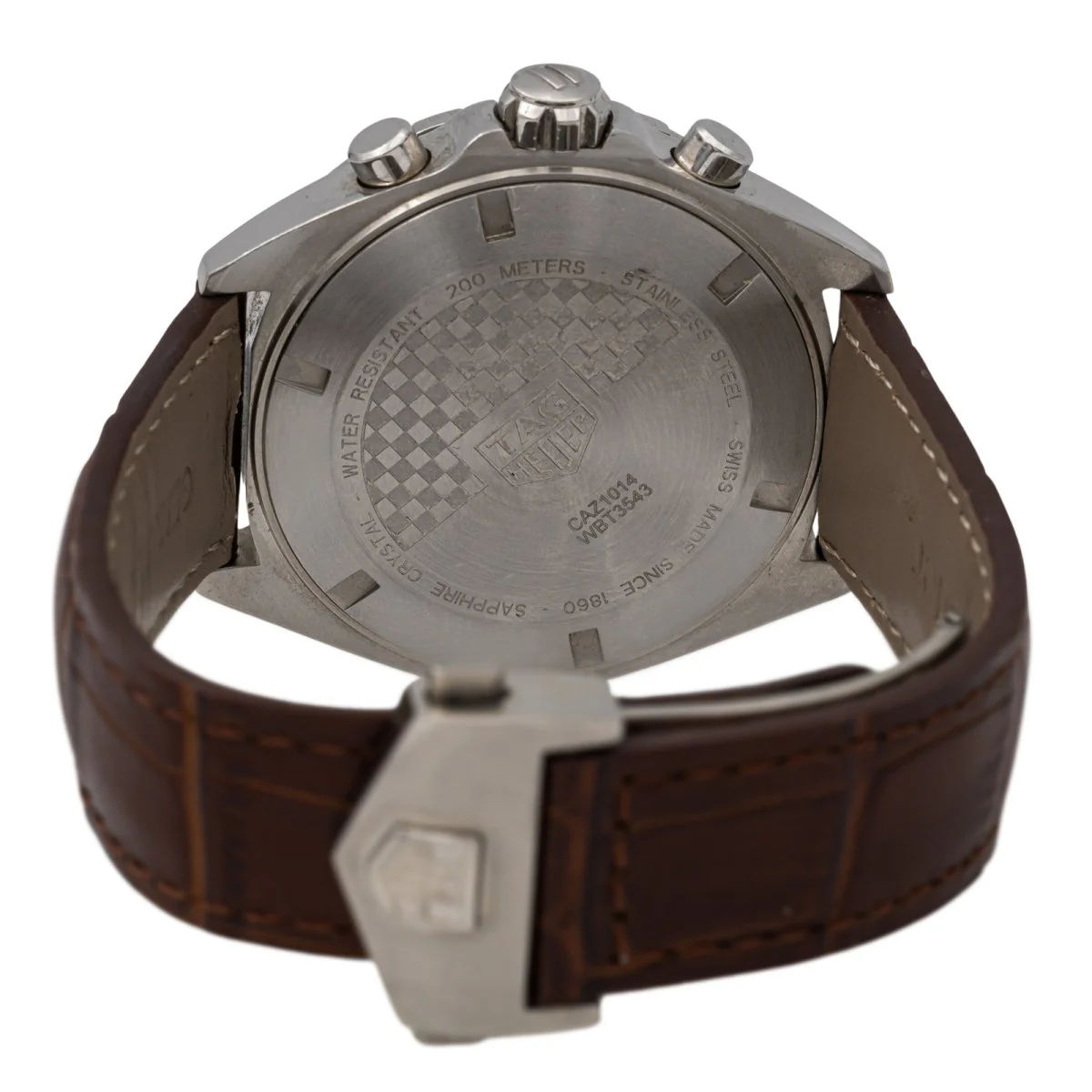 TAG HEUER “Formula 1” watch in steel and leather - Image 3