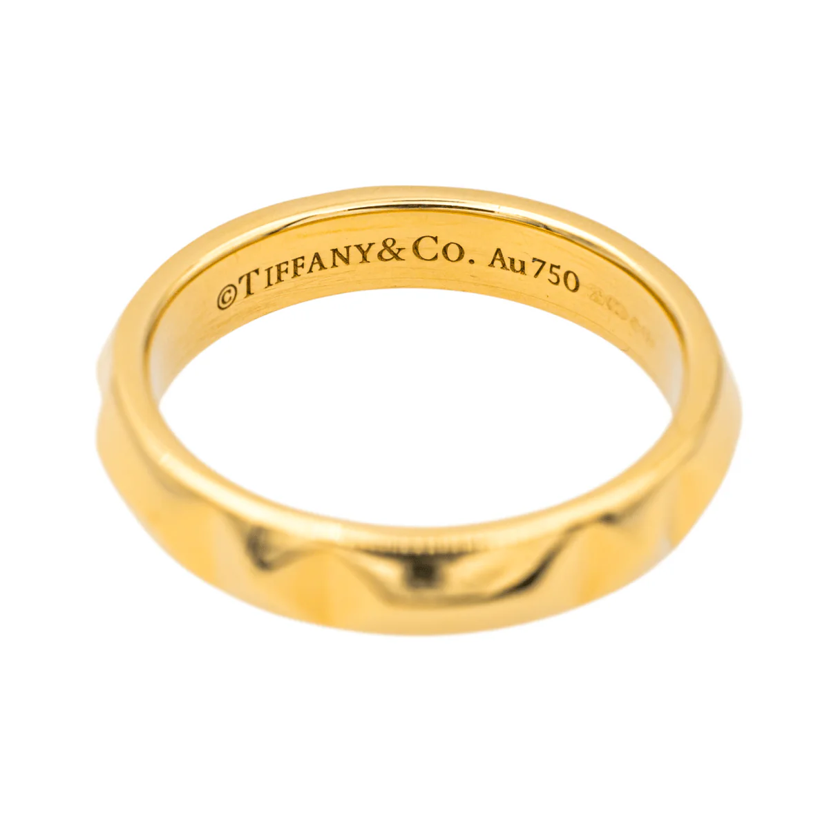 TIFFANY & CO. "True" wedding band in yellow gold - Image 4