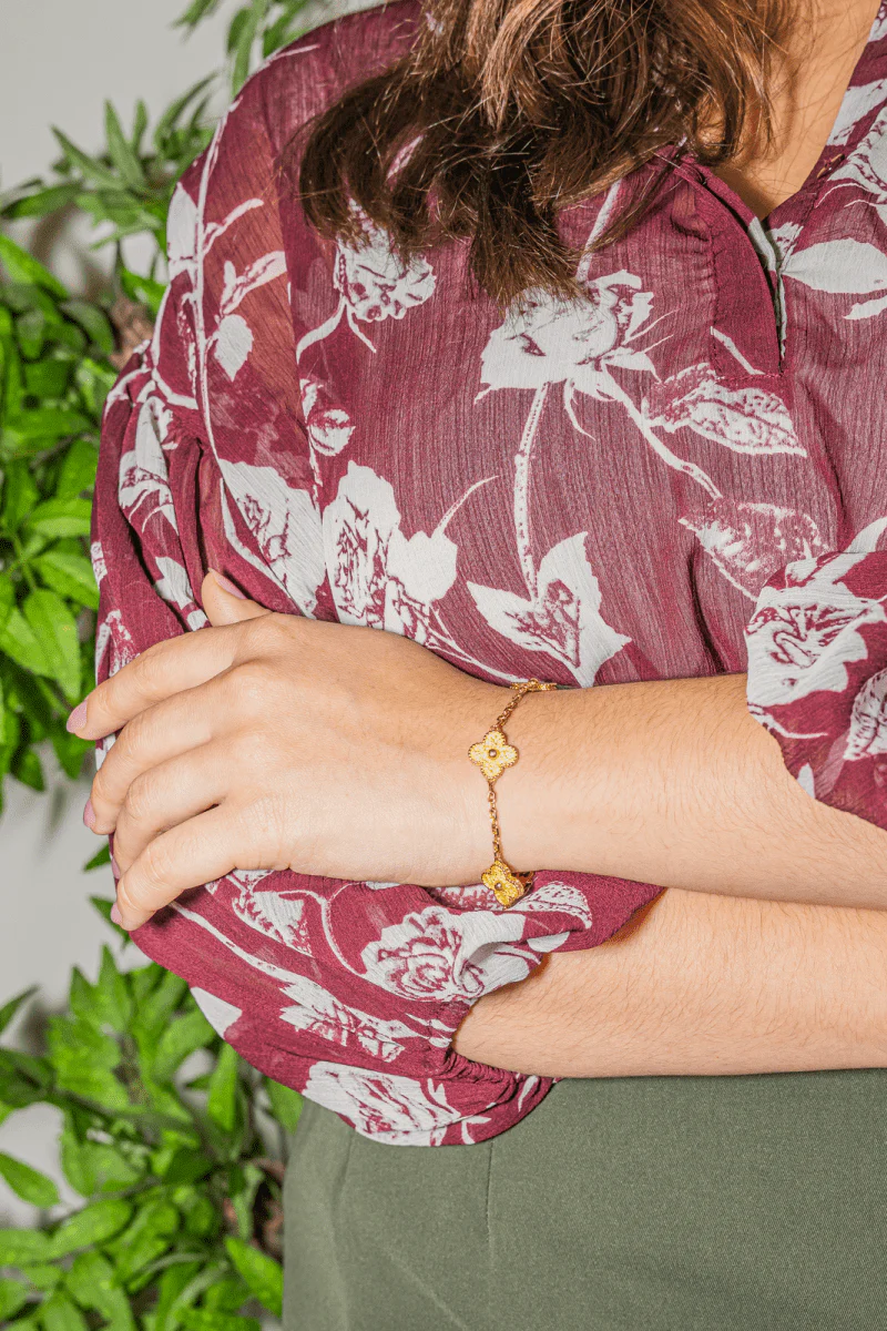 Bracelet Van Cleef & Arpels Bracelet Alhambra in yellow gold - Image 2